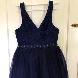Navy blue homecoming dress